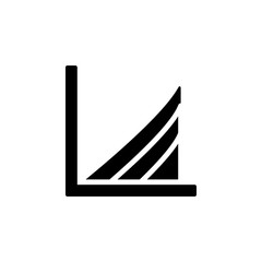 Chart diagram icon. Simple business performance icons for ui and ux, website or mobile application