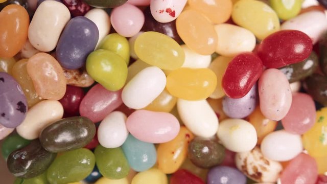 Bright Colored Jelly Beans Stack Rotation 