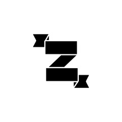 Ribbon icon. Simple decoration band icons for ui and ux, website or mobile application