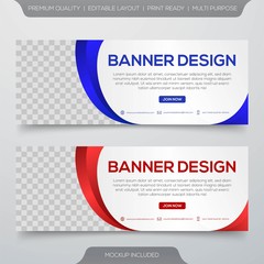 set of abstract banner template with modern concept and futuristic layout concept