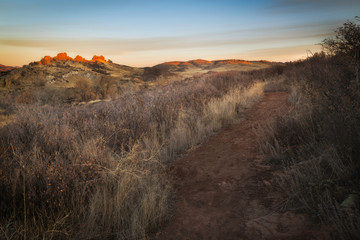 Sunrise on The Devils Backbone in Loveland Colorado