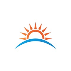 sun ilustration logo