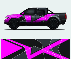truck decal graphic wrap vector, abstract background