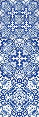 Antique azulejo tiles patchwork.