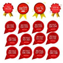 set of icon sale, big sale, discount. 
