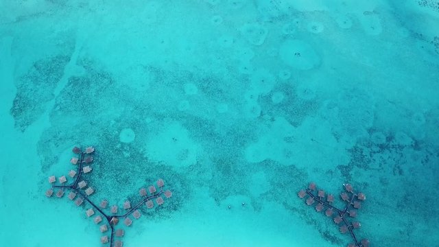 Aerial view of Bora bora, Tahiti