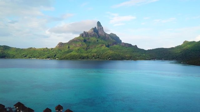 Aerial view of Bora bora, Tahiti
