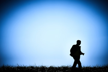 被写体を求めあるく人