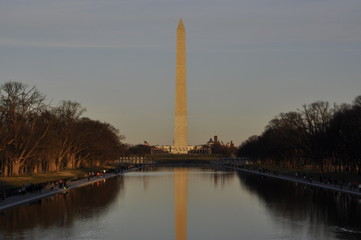Obraz premium View of Washington monument in Washington DC