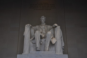 Fototapeta premium abraham lincoln statue in washington dc
