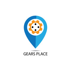 Location icon  map pin pointer. GPS navigation locate symbol