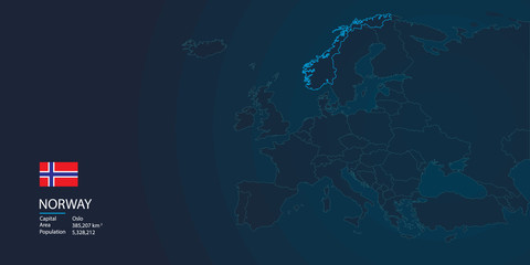 Europe map background with flag and modern concept