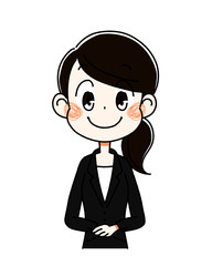 会社員の若い女性