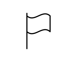 Flag line icon