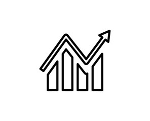 Growth line icon