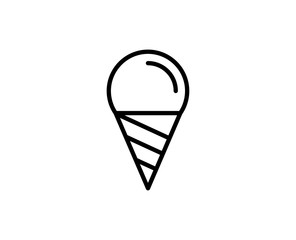 Ice cream line icon
