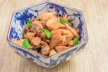 鶏肉と筍の煮物