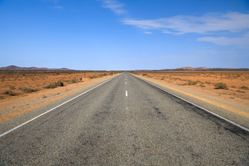 Endless road into the desert, Outback, Australia