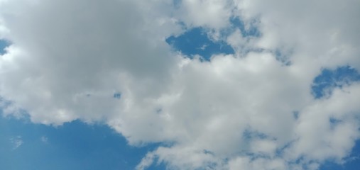 Clouds with a background in the sky