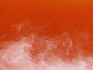 smoke white group on orange background