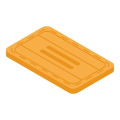 Tasty biscuit icon. Isometric of tasty biscuit vector icon for web design isolated on white background