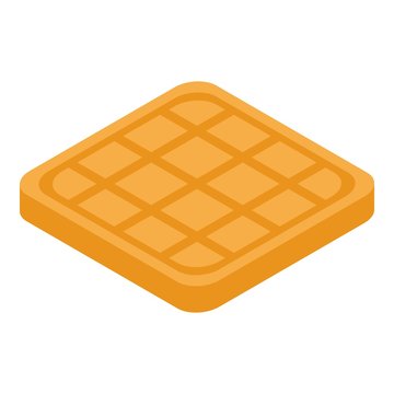Bake cookie icon. Isometric of bake cookie vector icon for web design isolated on white background