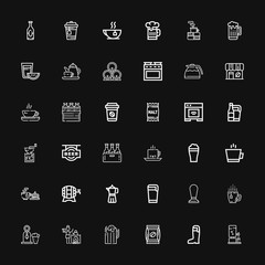 Editable 36 kettle icons for web and mobile
