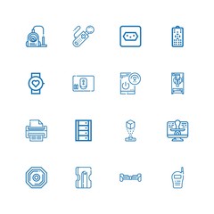 Editable 16 device icons for web and mobile