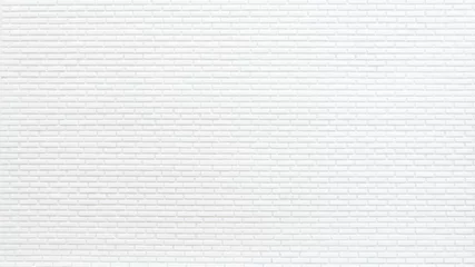 Cercles muraux Mur Modèle de mur de briques blanches pour le fond et texturé, fond de mur de briques blanches sans soudure