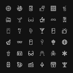 Editable 36 cool icons for web and mobile