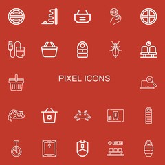 Editable 22 pixel icons for web and mobile