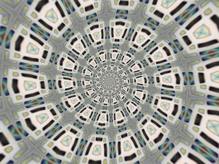 Colorful digital graphic kaleidoscope symmetry mandala style in laser light sunray trial pattern, Tie Dye , spiderweb art abstract background for art projects, banner, business,   card, 3D, template