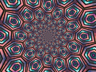 Colorful digital graphic kaleidoscope symmetry mandala style in laser light sunray trial pattern, Tie Dye , spiderweb art abstract background for art projects, banner, business,   card, 3D, template