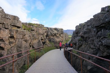 Thingvellir National Park  in iceland