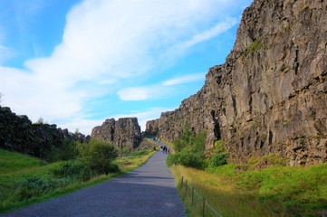 Thingvellir National Park  in iceland
