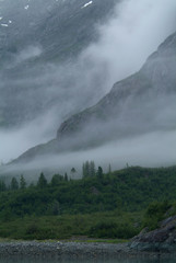 Foggy Mountains, Glacier Bay