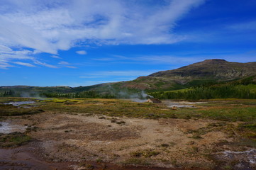 Geysir Geothermal Area in iceland