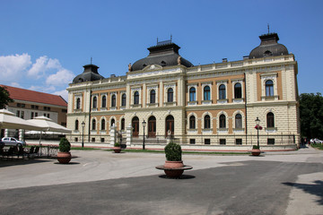 Fototapeta na wymiar Building of Serbian Orthodox Theological Seminary in Sremski Karlovci, Vojvodina, Serbia