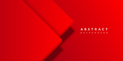 Abstract 3d red shape geometric background