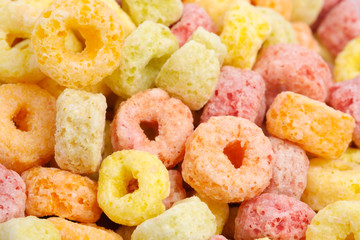 Close-up of cereal flakes food back ground
