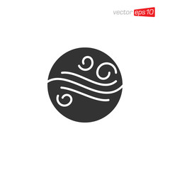 Obraz premium Wind and Air Icon Logo Design