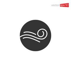 Obraz premium Wind and Air Icon Logo Design