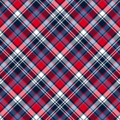 Seamless plaid checkered vector pattern.