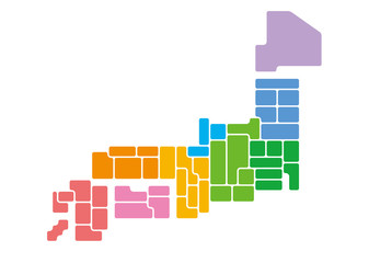 日本地図・エリア別