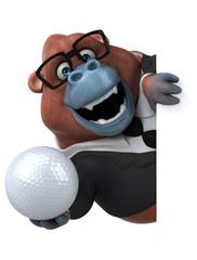 Fun Orang Outan - 3D Illustration © Julien Tromeur