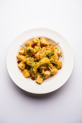 Aloo chaat or Alu chat is a popular street food originating from the Indian subcontinent, especially north India. it's an easy food recipe.