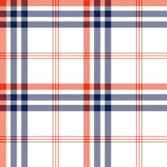 Seamless plaid checkered vector pattern.