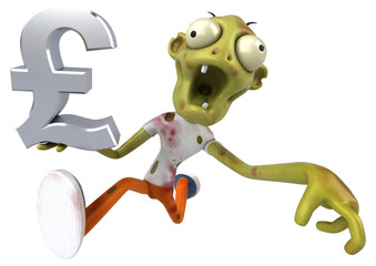 Fun zombie - 3D Illustration