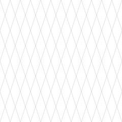 Fototapeta premium Seamless rhombus shapes geometric pattern in white and light gray color. Vector illustration.