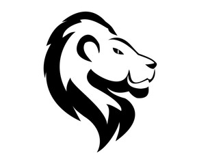 Simple vector lion logo design